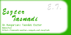 eszter tasnadi business card