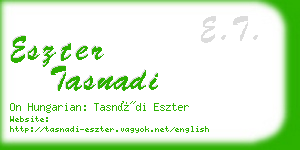 eszter tasnadi business card